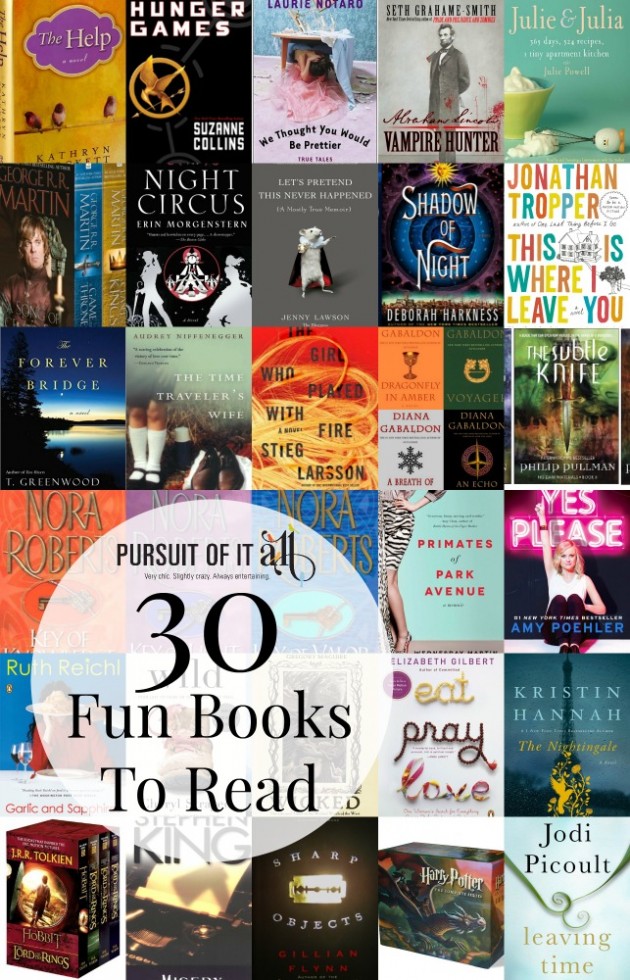 30 Fun Books To Read - Pursuit of it All