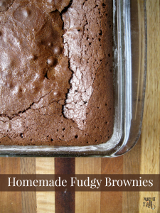 Homemade Fudgy Brownies - made with ingredients you probably have in your fridge and pantry RIGHT NOW!! YUM!!