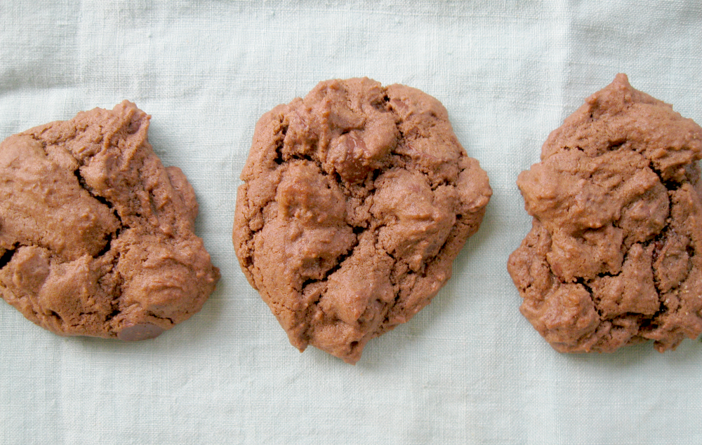 Homemade double chocolate chip cookies are so incredibly delectable, especially warm right out of the oven!