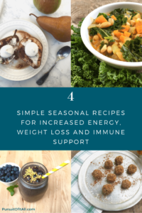 4 Simple Seasonal Recipes for Increased Energy, Weight Loss and Immune Support